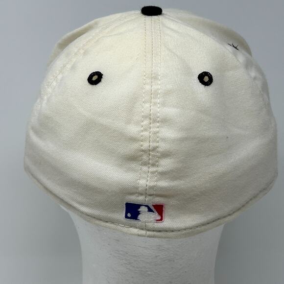 Vintage 90s Florida Marlins Hat Baseball Cap Fitted 7 3/4 White New Era USA Made - Picture 3 of 15